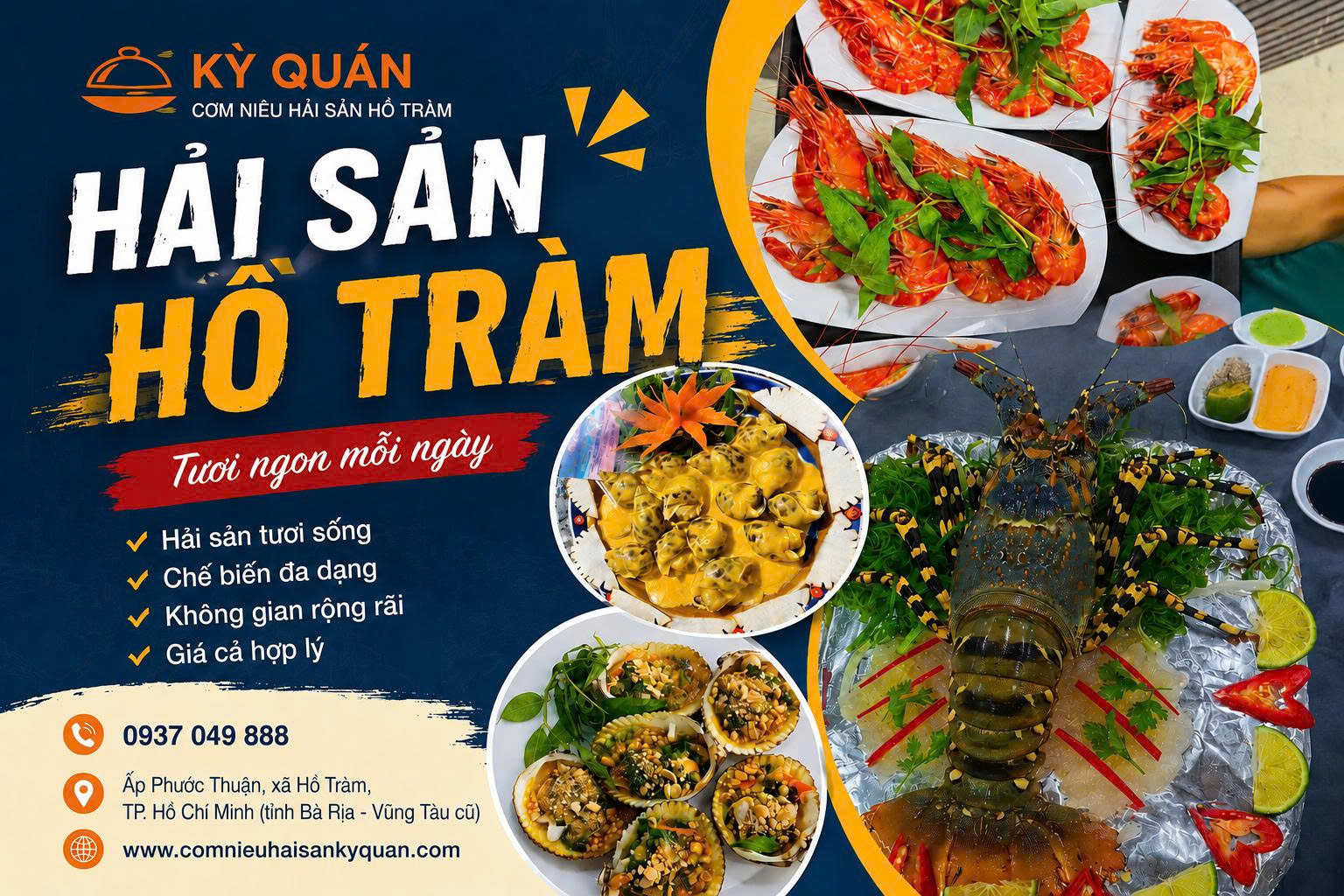 hải sản hồ tràm