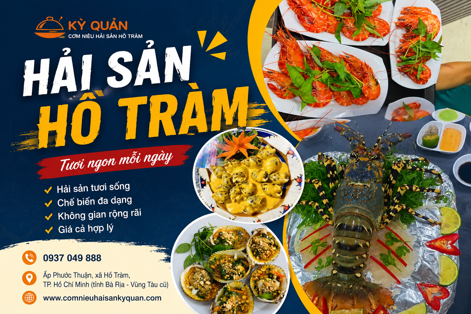 hải sản hồ tràm 