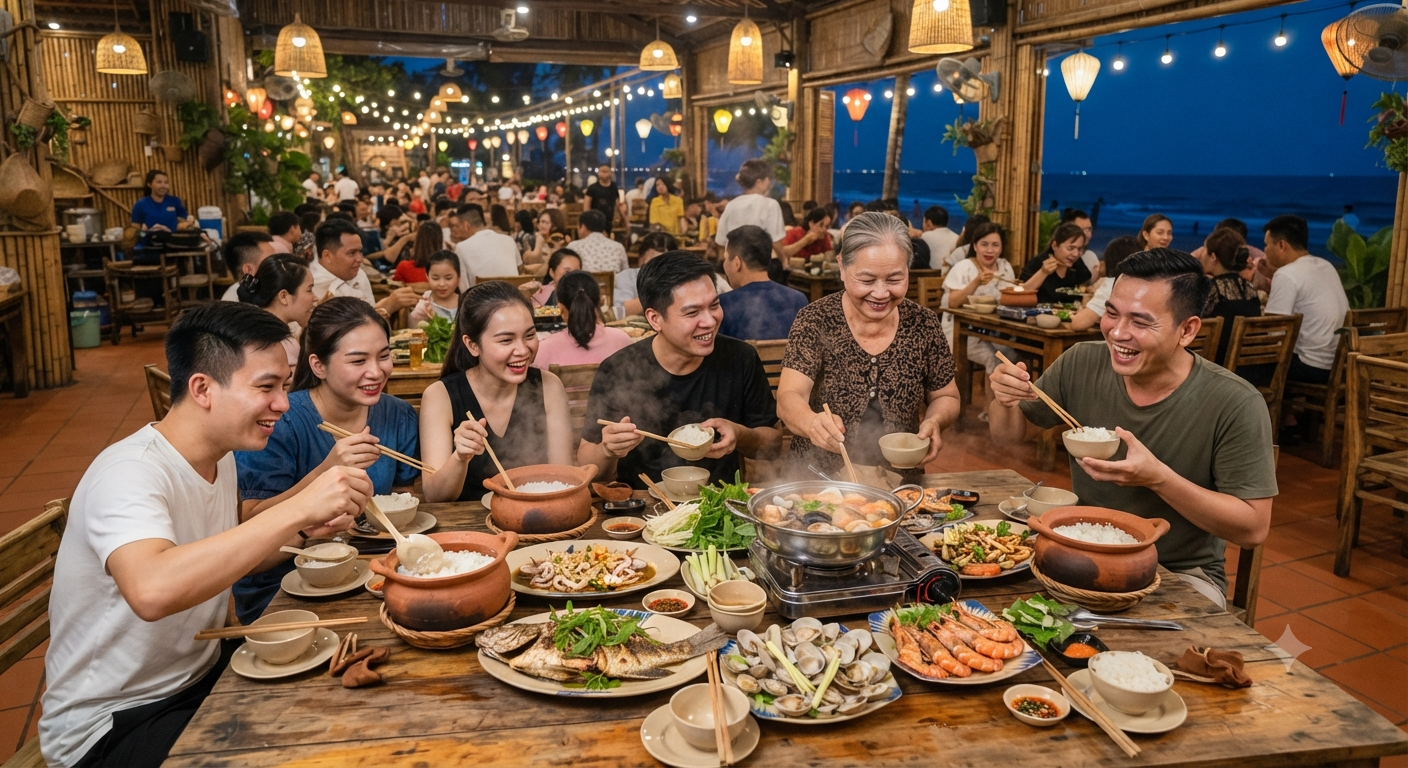 Hải sản tươi sống Hồ Tràm: Tinh hoa từ biển cả