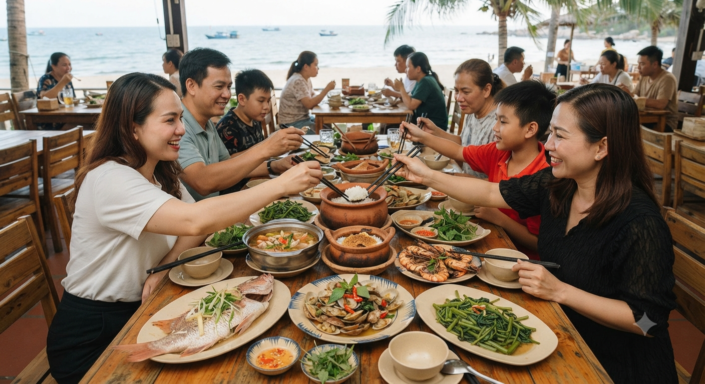 Làm sao để "cân bằng" cả cơm niêu lẫn hải sản trong một bữa ăn?